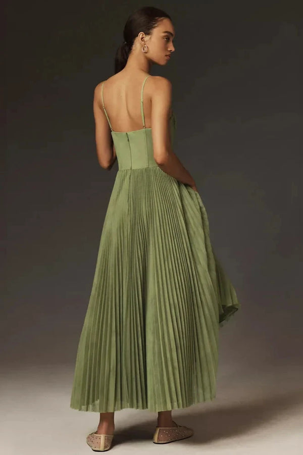 Claire | Abito in tulle plissettato