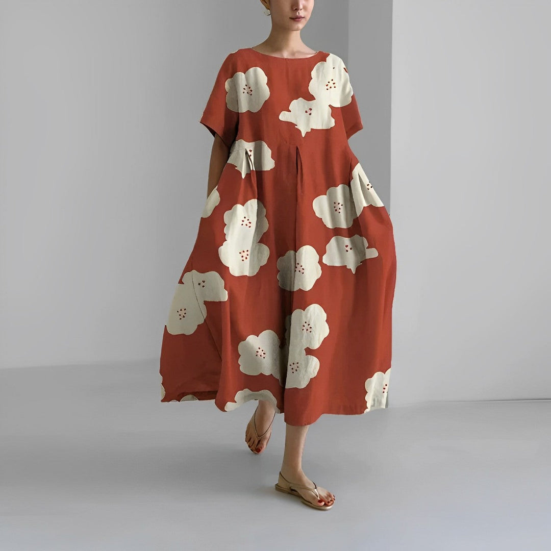 Splendido abito floreale da donna