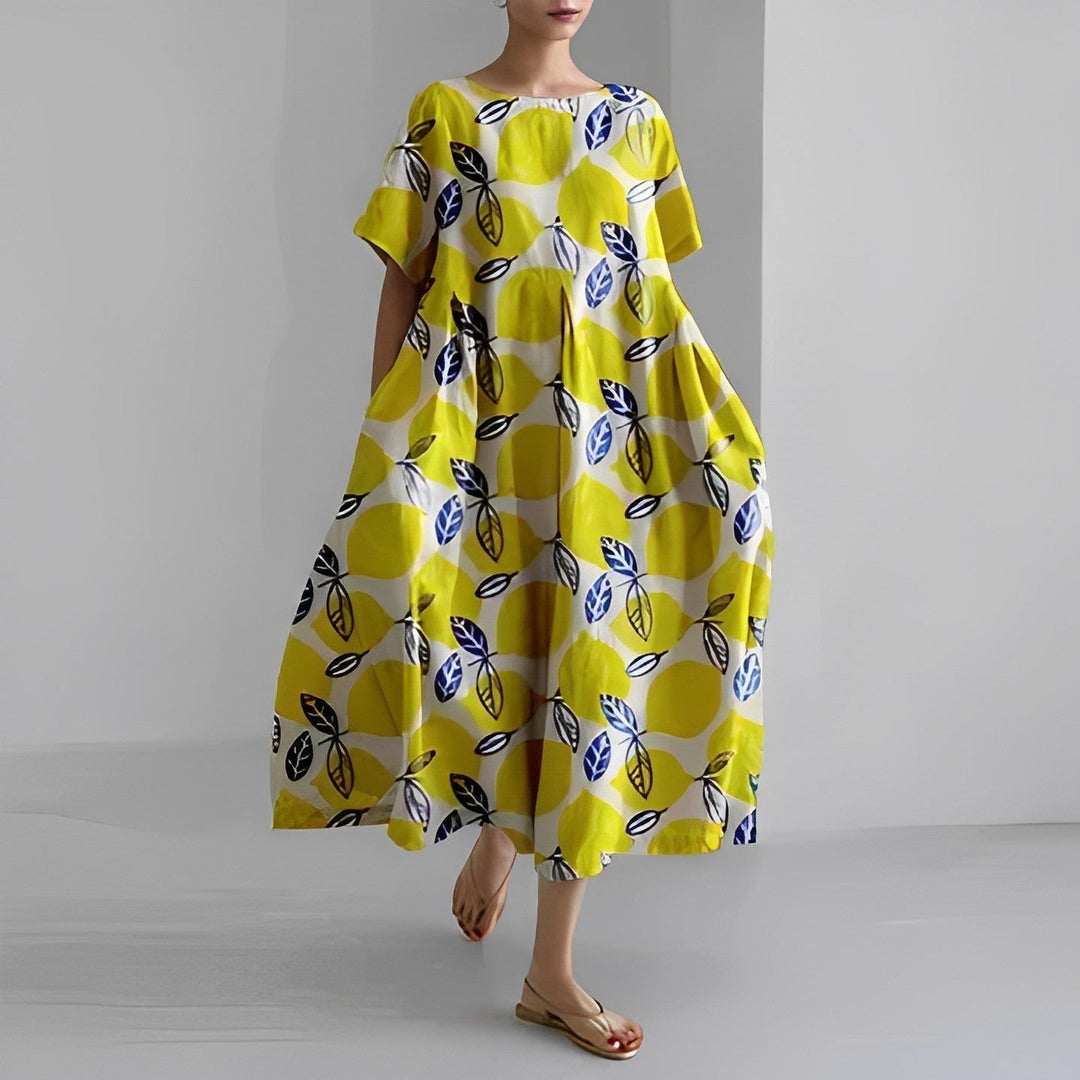 Splendido abito floreale da donna
