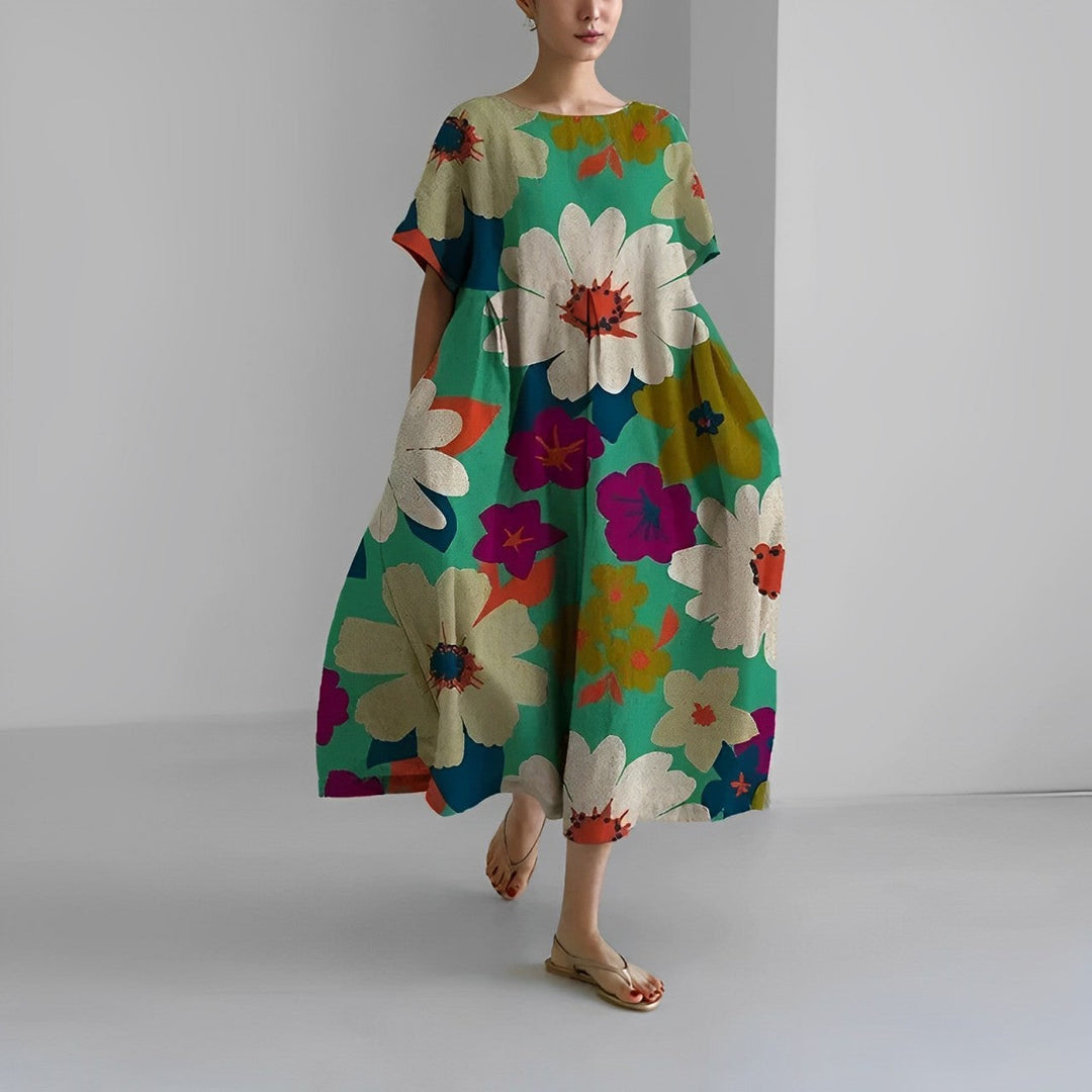 Splendido abito floreale da donna